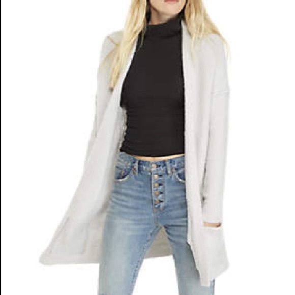 FREE PEOPLE Phantom Cardigan NWT S Heather Grey - Picture 9 of 11